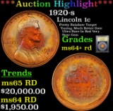 ***Auction Highlight*** 1920-s Lincoln Cent 1c Graded Choice+ Unc RD By USCG (fc)