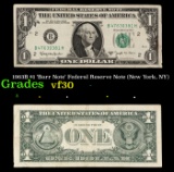 1963B $1 'Barr Note' Federal Reserve Note (New York, NY) Grades vf++