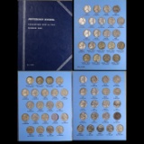 Virtually Complete! Jefferson Nickel 5c Whitman Album, 1938-1961. 65 Coins Including Full Silver War
