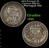 1964 Portugal 50 Centavos KM-577 Grades vf++