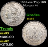 1882-o/s Top 100 Morgan Dollar $1 Grades Select Unc