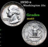 1950-s Washington Quarter 25c Grades Select Unc