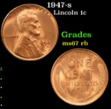 1947-s Lincoln Cent 1c Grades GEM++ Unc RB