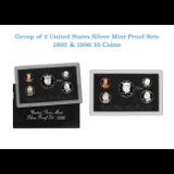 Group of 2 United States Mint Set in Original Government Packaging! From 1995-1996 with 21 Coins Ins