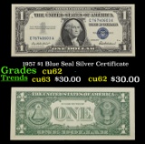 1957 $1 Blue Seal Silver Certificate Grades Select CU