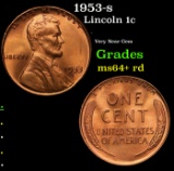 1953-s Lincoln Cent 1c Grades Choice+ Unc RD