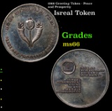 1966 Greeting Token - Peace and Prosperity Grades GEM+ Unc