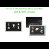 Group of 2 United States Mint Proof Sets 1996-1997 10 coins.