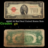 1928G $2 Red Seal United States Note Grades g, good
