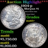 ***Auction Highlight*** 1904-p Morgan Dollar $1 Graded ms65+ By SEGS (fc)