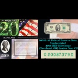2003A $2 Federal Reserve Note, Uncirculated 2008 BEP Folio Issue (Cleveland, OH) Grades Gem CU