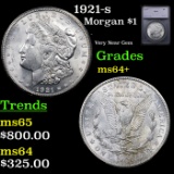 1921-s Morgan Dollar $1 Graded ms64+ By SEGS