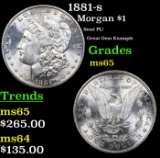 1881-s Morgan Dollar $1 Grades GEM Unc