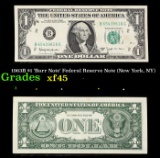 1963B $1 'Barr Note' Federal Reserve Note (New York, NY) Grades xf+