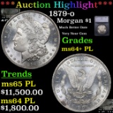 ***Auction Highlight*** 1879-o Morgan Dollar $1 Graded ms64+ PL BY SEGS (fc)