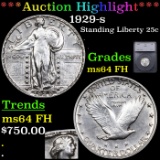***Auction Highlight*** 1929-s Standing Liberty Quarter 25c Graded ms64 FH BY SEGS (fc)