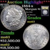 ***Auction Highlight*** 1884-s Morgan Dollar $1 Graded Select Unc BY USCG (fc)