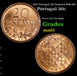 1972 Portugal 20 Centavos KM-595 Grades GEM Unc