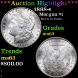 ***Auction Highlight*** 1888-s Morgan Dollar $1 Graded ms63 BY SEGS (fc)