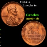 1947-s Lincoln Cent 1c Grades Gem+ Unc RB