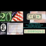 2003A $2 Federal Reserve Note, Uncirculated 2008 BEP Folio Issue (San Francisco, CA) Grades Gem CU