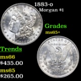 1883-o Morgan Dollar $1 Graded ms65+ BY SEGS