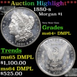 ***Auction Highlight*** 1880-s Morgan Dollar $1 Graded ms64+ DMPL BY SEGS (fc)