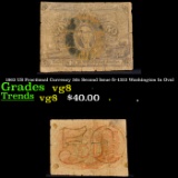 1863 US Fractional Currency 50c Second Issue fr-1322 Washington In Oval Grades vg, very good