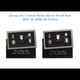1997-1998 United States Mint Proof Set. 10 Coins Inside.