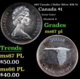 1967 Canada 1 Dollar Silver Canada Dollar KM-70 $1 Grades GEM++ PL