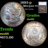 1883-p Morgan Dollar $1 Graded ms66 BY SEGS