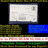 Original sealed box 5- 1980 United States Mint Proof Sets