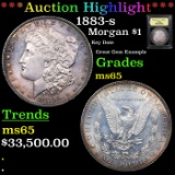***Auction Highlight*** 1883-s Morgan Dollar $1 Graded GEM Unc BY USCG (fc)