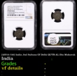 NGC (AH715-720) India Jtal Sultans Of Delhi QUTB-AL-Din Mubarak Graded vf details By NGC