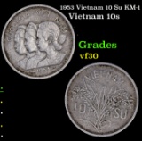 1953 Vietnam 10 Su KM-1 Grades vf++