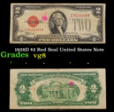 1928D $2 Red Seal United States Note Grades vg, very good
