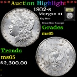 ***Auction Highlight*** 1902-s Morgan Dollar $1 Graded GEM Unc By USCG (fc)