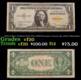 1935A $1 Silver Certificate North Africa WWII Emergency Currency. Sig. Julian & Morgenthau Grades vf