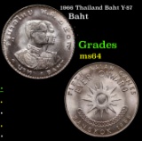 1966 Thailand Baht Y-87 Grades Choice Unc