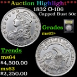 ***Auction Highlight*** 1832 Capped Bust Half Dollar O-106 50c Graded Select+ Unc BY USCG (fc)