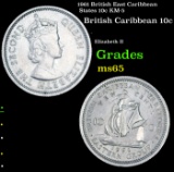 1961 British East Caribbean States 10c KM-5 Grades GEM Unc