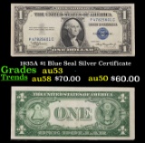 1935A $1 Blue Seal Silver Certificate Grades Select AU