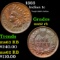 1883 Indian Cent 1c Grades Select Unc RB