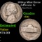 1954-p Jefferson Nickel Mint Error 5c Grades vf++