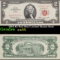 1963 $2 Red Seal United States Note Grades Choice AU