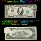 ***Auction Highlight*** 1988A $10 Federal Reserve Note **Mint Error** (New York, NY) Grades Select C