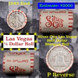 ***Auction Highlight*** Old Casino 50c Roll $10 Halves Las Vegas Casino Silver City 1945 Walker & P