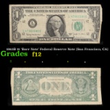 1963B $1 'Barr Note' Federal Reserve Note (San Francisco, CA) Grades f, fine