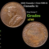 1920 Canada 1 Cent KM-21 Grades xf