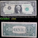 1963B $1 'Barr Note' Federal Reserve Note (New York,  NY) Grades vf+